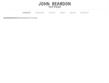 Tablet Screenshot of johnreardontattoos.com